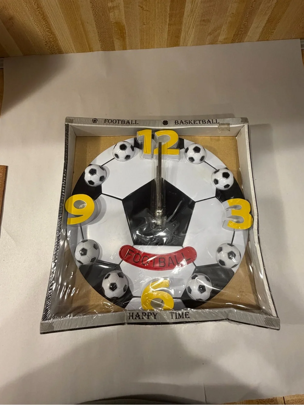 New  Football Wall Clock Modern Design Creative
